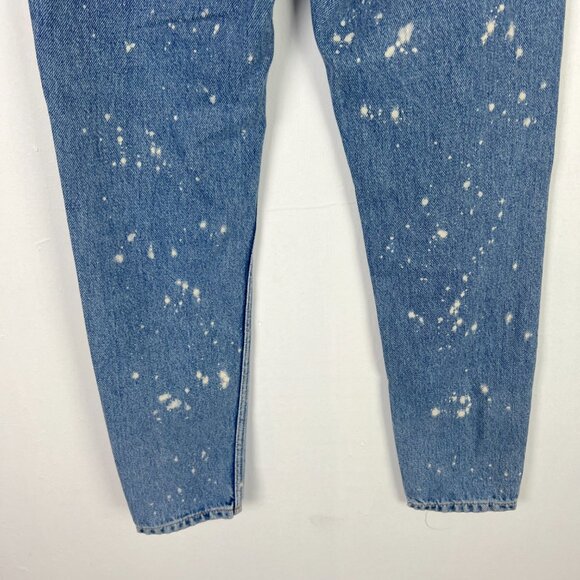 Sandro Paris Paint Bleach Splatter Jeans Medium Wash FR Size 34 US Size 2 EUC - Picture 10 of 13